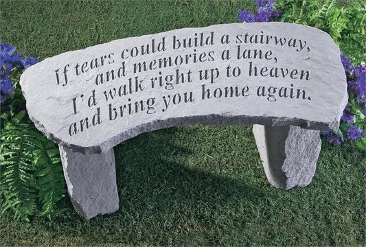 Memorial Bench -"If tears could build " Remembrance Memorial UK & Ireland