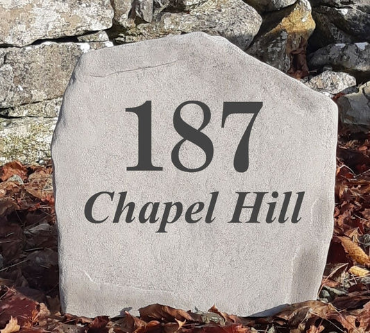 Elegant Address Stone