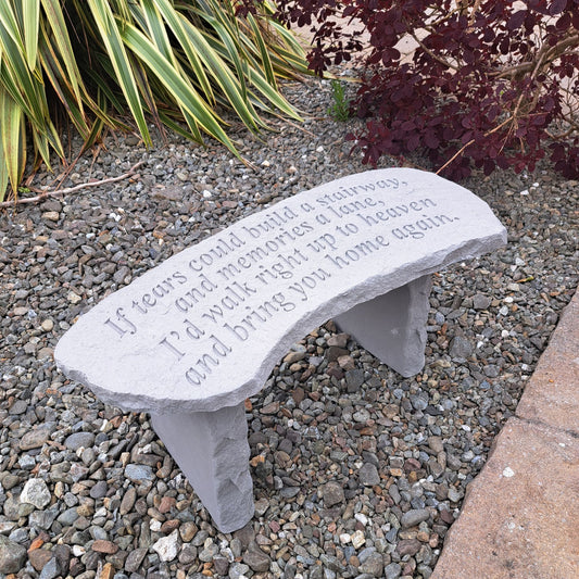 Memorial Bench -"If tears could build " Remembrance Memorial UK & Ireland