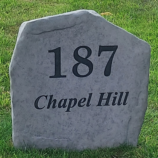 Elegant Address Stone