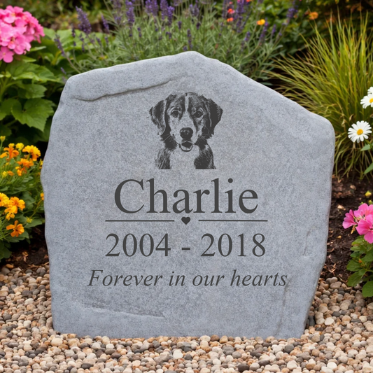 Custom Stone Pet memorial
