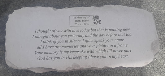 I thought of you with love