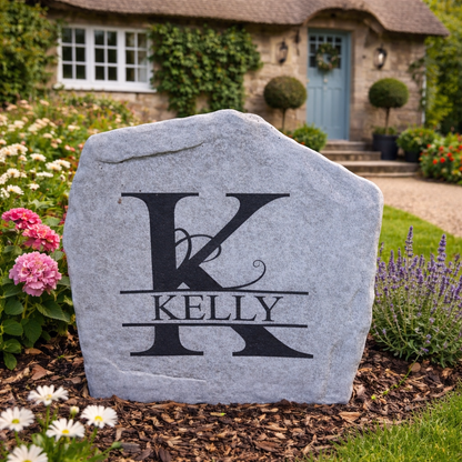 Fancy Monogram Stone