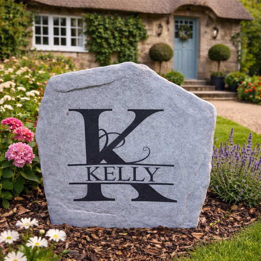 Fancy Monogram Stone