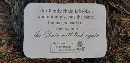 Personalised Engraved Memorial Plaque - Angel Plaque -"Wherever a beautiful " Remembrance Memorial UK & Ireland