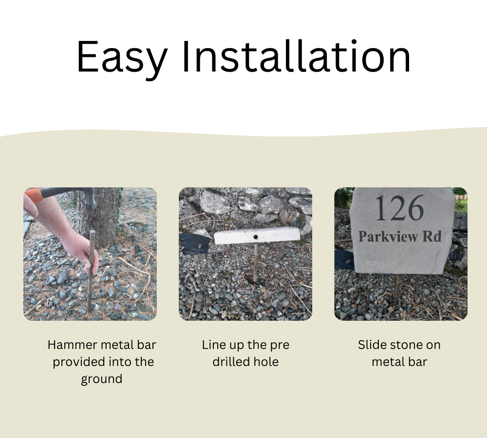 Elegant Address stone