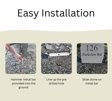 Elegant Address stone