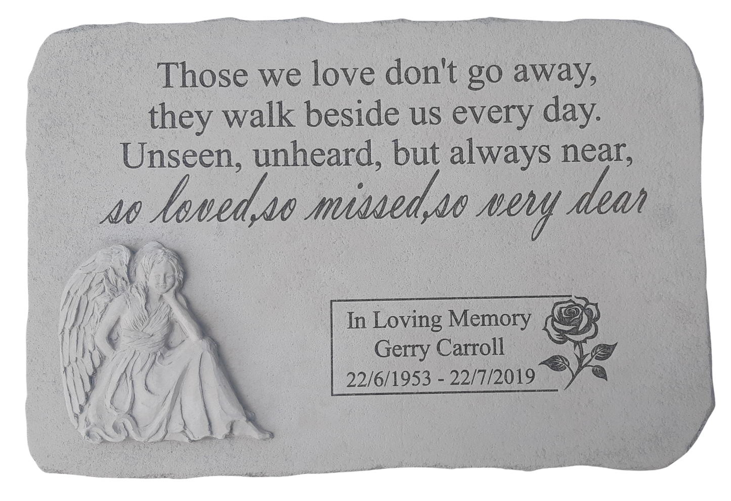 Those we love-Angel Plaque