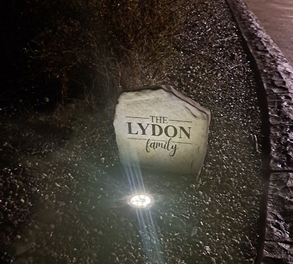 Fancy Monogram Stone