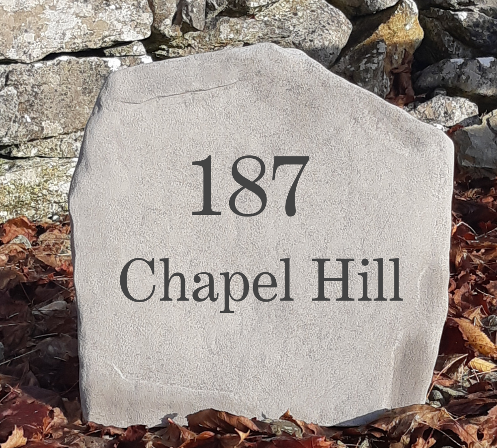 Address Stone Design Elegant Address Stone – Personalise a Stone
