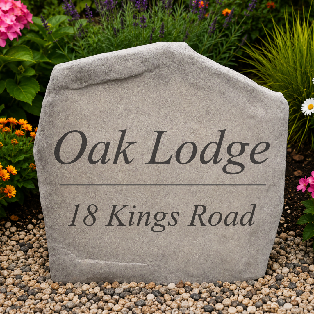 Sandstone Name & Address With engraved Image