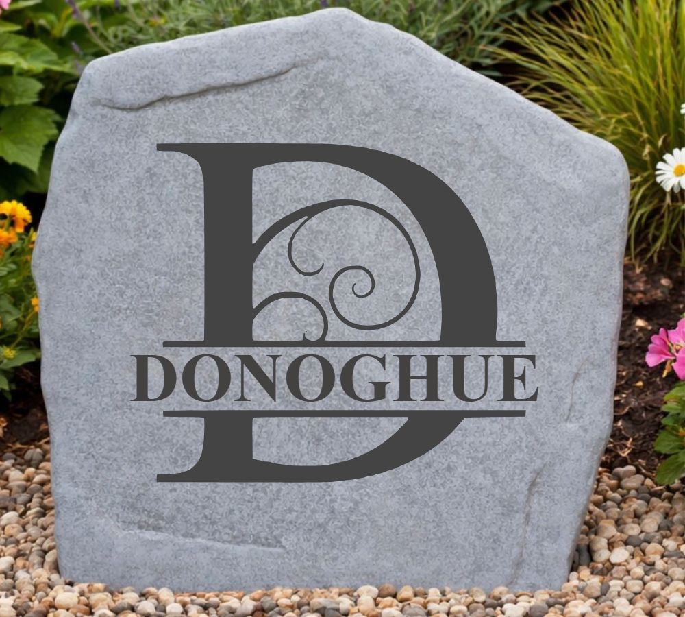 Fancy Monogram Stone