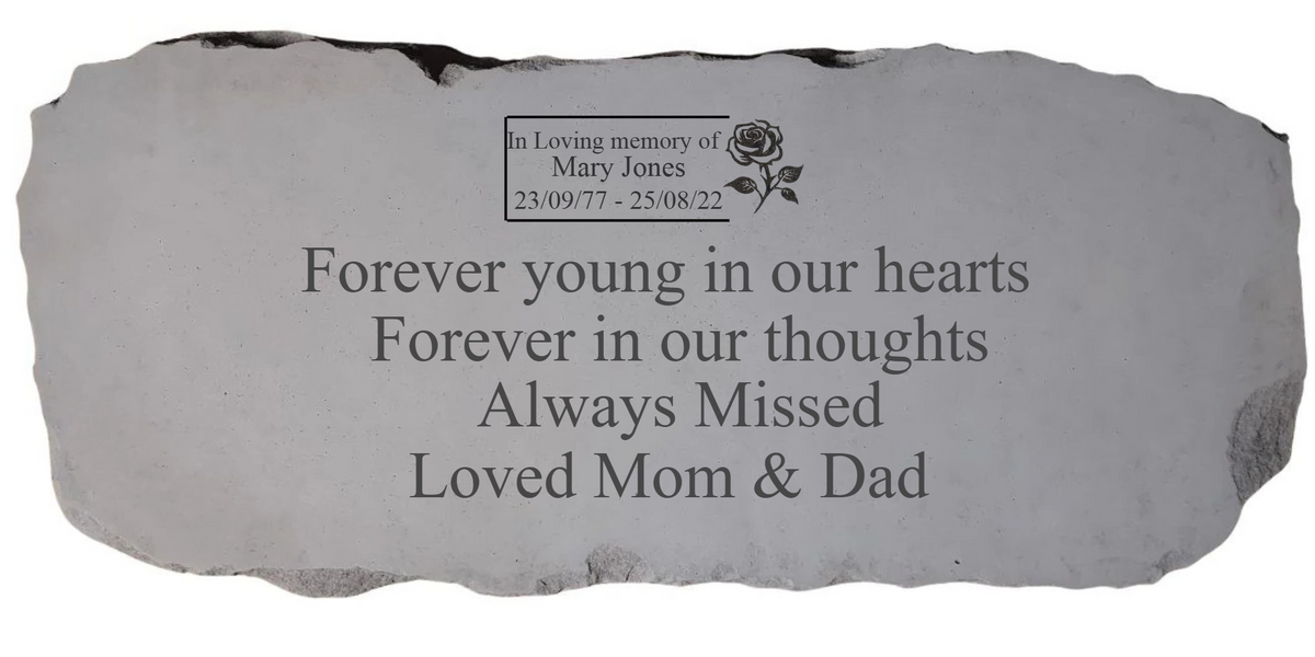 Personalised Engraved Memorial Bench -" Memorial Custom Bench " Remembrance Memorial UK & Ireland