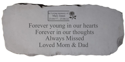 Personalised Engraved Memorial Bench -" Memorial Custom Bench " Remembrance Memorial UK & Ireland