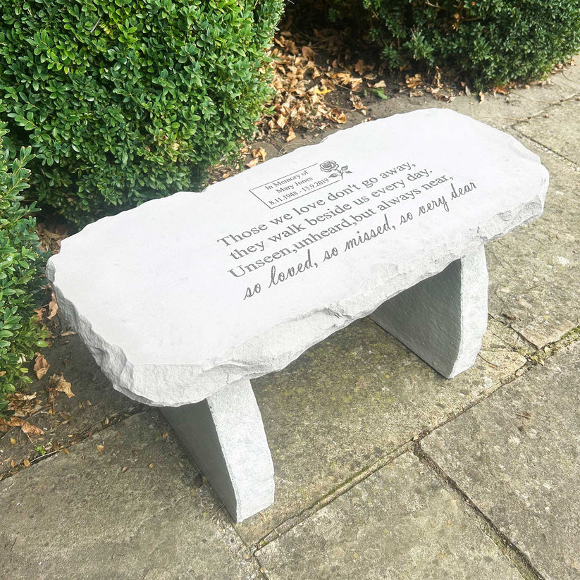 Personalised Memorial Plaques, Remembrance Benches & Address Stones UK ...