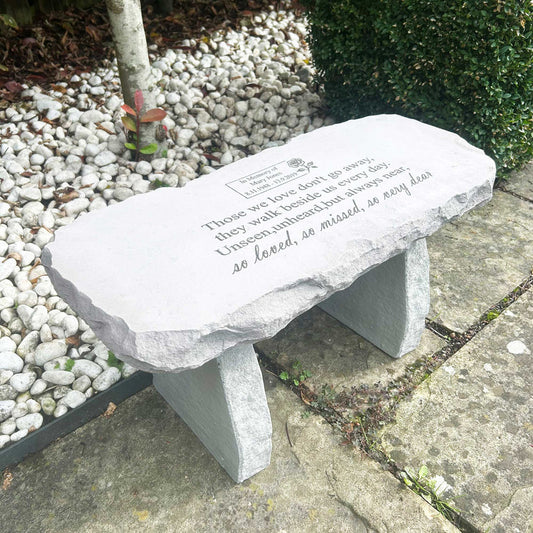 Personalised Engraved Memorial Bench -"Those we Love " Remembrance Memorial UK & Ireland